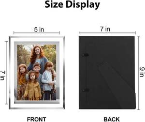 Cadre photo en verre personnalisé, cadre photo en verre transparent pour enfants, mariage, récompense - Product Image 4