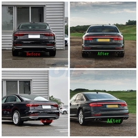 Pour Audi A8 D5 S8 Pare-chocs avant Pare-chocs arrière Kits de carrosserie Plastique ABS 2018-2021 Directement de l'usine