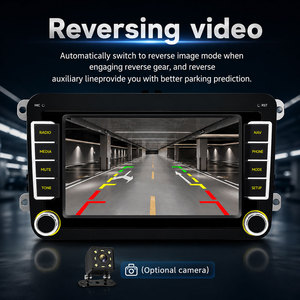 Autoradio <span class=keywords><strong>double</strong></span> <span class=keywords><strong>DIN</strong></span> 7 pouces pour VW avec CarPlay sans fil et Android Auto pour <span class=keywords><strong>Golf</strong></span> <span class=keywords><strong>5</strong></span>/6 Passat CC Jetta B6 B7 Lecteur radio Android pour voiture - Product Image 3