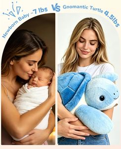 Gnomantic Tortoise - Peluche de Tortuga con Peso, Almohada de Peluche para Niños |   22 pulgadas 4.5 libras Edades de 0 a 24 meses - Product Image 3