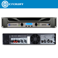 Amplificateur de puissance numérique professionnel CROWN XTi1002A, 2 canaux, 600W, montage en rack 2U, système de sonorisation, garantie de 3 ans, SNR 100dB