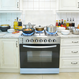 Cuisinière <span class=keywords><strong>et</strong></span> <span class=keywords><strong>four</strong></span> à <span class=keywords><strong>gaz</strong></span> encastrables 5 brûleurs (acier inoxydable) traditionnels pour usage commercial en restaurant <span class=keywords><strong>et</strong></span> extérieur - Product Image 3