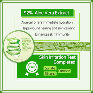 Органический гель алоэ вера для лица рук травяные ингредиенты для осветления увлажняющий крем для мужчин и женщин от производителя - Product Image 6