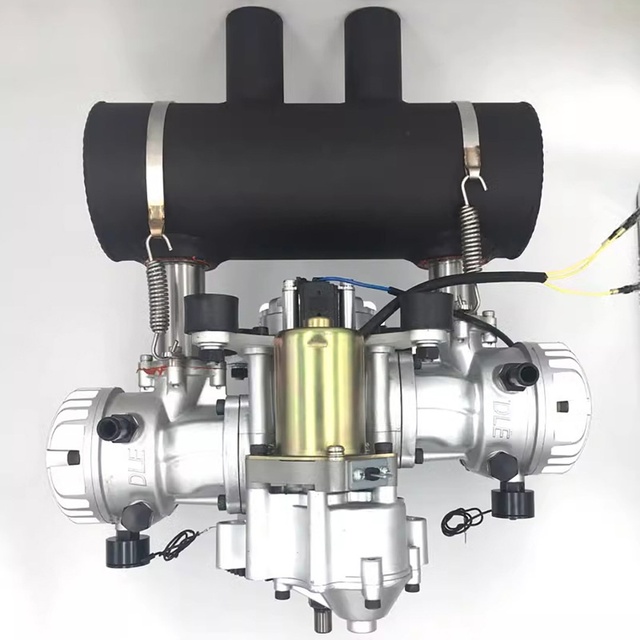 DLE200H Gasoline Engine, Water-cooled, Twin-cylinder, Two-stroke, 200CC Aircraft Engine