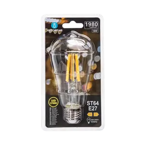 Ampoule LED à filament st64 e27 18w, lumière chaude, économie d'énergie, idéale pour la décoration et les ambiances chaleureuses. - Product Image 3