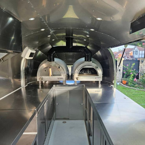 Remorque à pizza finition miroir, camion mobile entièrement équipé, cuisine mobile de restauration rapide, remorque à café et pizza, aliments à vendre aux États-Unis - Product Image 6