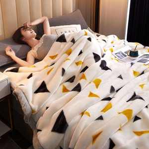 Bufu Custom Patroon 100% Polyester Dekens Nertsen Raschels Dubbelzijdig Fleece Deken Dikker Warm Deken - Product Image 1