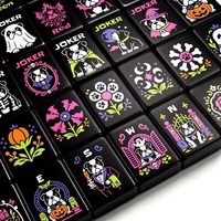 Set Mahjong Bulldog Halloween |   160 Ubin Karet Alam Akrilik Premium |   Nama Kustom Desain Anjing Seram |   Tahan lama