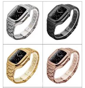 <span class=keywords><strong>Bracelet</strong></span> de luxe à trois maillons en acier inoxydable pour <span class=keywords><strong>Apple</strong></span> <span class=keywords><strong>Watch</strong></span>, en métal, à la mode, pour <span class=keywords><strong>Apple</strong></span> <span class=keywords><strong>Watch</strong></span>, 316L, nouvelle collection - Product Image 2