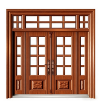 Puerta de Entrada de Alta Seguridad de Aleación de Zinc con Diseño Personalizado Único, Puerta Zamak de Fábrica para Villa, Resistente al Fuego, Estilo Caribeño