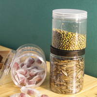 Vente en gros d'usine Guangdong - Pot en PET de qualité alimentaire avec couvercle à vis hermétique, récipient alimentaire transparent pour aliments pour bébés, bonbons, en-cas