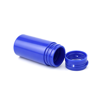 Bouteille en plastique HDPE opaque de 50 ml avec bouchon inviolable à déchirer, conteneur vide anti-lumière pour échantillons de poudre solide et sous-conditionnement