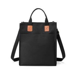 Sac fourre-tout en toile de coton décontracté écologique à compartiment large pliable avec logo personnalisé imprimé - Product Image 4