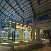 Attrayant Mobile Préfabriqué Capsule Hôtel Cabine Conteneur Maison Smart Solution en Acier et Panneau Sandwich