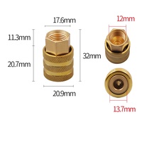 Quick Release Metal Tire Inflation Chuck Auto Locking Brass Connector Thread for Truck Motorcycle Tire Repair Tool