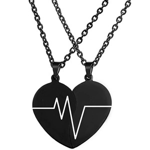 Collane per Migliori Amici, Collana BFF per 2, Regali di San Valentino, Collana con Cuore Diviso per Amici Speciali <span class=keywords><strong>1</strong></span> <span class=keywords><strong>Amico</strong></span> Speciale 2 Migliori Amici - Product Image 6