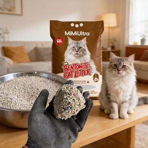 Litière pour chat écologique à base de bentonite de sodium – Agglomération rapide, 99 % sans poussière, hautement absorbante, contrôle des odeurs, activée - Product Image 1