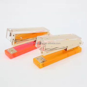 स्टेशनरी स्कूल और कार्यालय उपयोग के लिए लक्जरी आधुनिक मैनुअल ऐक्रेलिक स्टेपलर मशीन रंगीन दस्तावेज़ पेपर बाइंडिंग कार्यालय आपूर्ति - Product Image 3