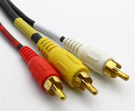 Lossless Sound Male to Male RCA Cable Gold-Plated Connector Oxygen-Free Copper Core for Audio Video Transmission