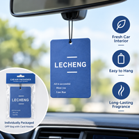 Désodorisant de voiture et d'intérieur automatique, suspendu, en papier coton, super absorbant, avec logo personnalisé haut de gamme et parfum intense