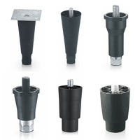 Vis de réglage des pieds, support fixe, bouchon de pied en acier inoxydable, 38 mm, usage commercial intensif