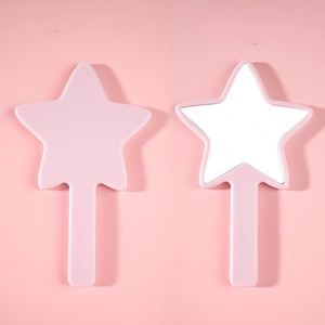 Custom Logo Modern Durable Star-Shaped <b>Plastic</b> Handheld Cosmetic <b>Mirror</b> for Advertising Gifts Promotional Use - Product Image 3
