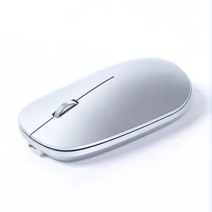 New Ultra Slim Wireless Charging Mute Mouse 2.4G 1600dpi Dual-Mode Mouse for Mac ipad IOS