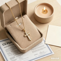 Collier personnalisé en or pur de 3,5 mm en forme de corde. Collier en or pur 18 carats Au750 (sans pierre principale)