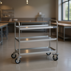 Carrello di Servizio Inox a 3 Ripiani 900X500 Mm F0260405, Scaffale Multiuso - Product Image 3