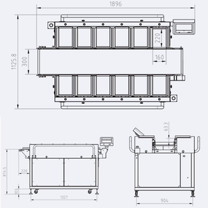 12-đầu tự động vành đai định lượng máy thực phẩm dưa chuột Ớt pleurotus eryngii Đậu bắp cà rốt làm bằng nhựa giấy thùng carton Túi - Product Image 4