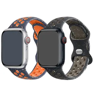 Оригинальный спортивный резиновый ремешок для Apple Watch 49 мм 38 мм 42 мм цветной браслет для IWatch Ultra 2 Смарт-часы аксессуары