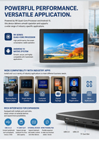 Tableta de 8 y 10 Pulgadas con Android 14 para Reserva de Salas de Reuniones, Pantalla Publicitaria POE, Kiosco NFC, Tableta Todo en Uno con Soporte de Pared