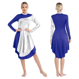 Ropa de baile de entrenamiento de pasantía contemporánea para mujer, Ropa de baile de escenario, vestidos de baile de adoración litúrgica - Product Image 2