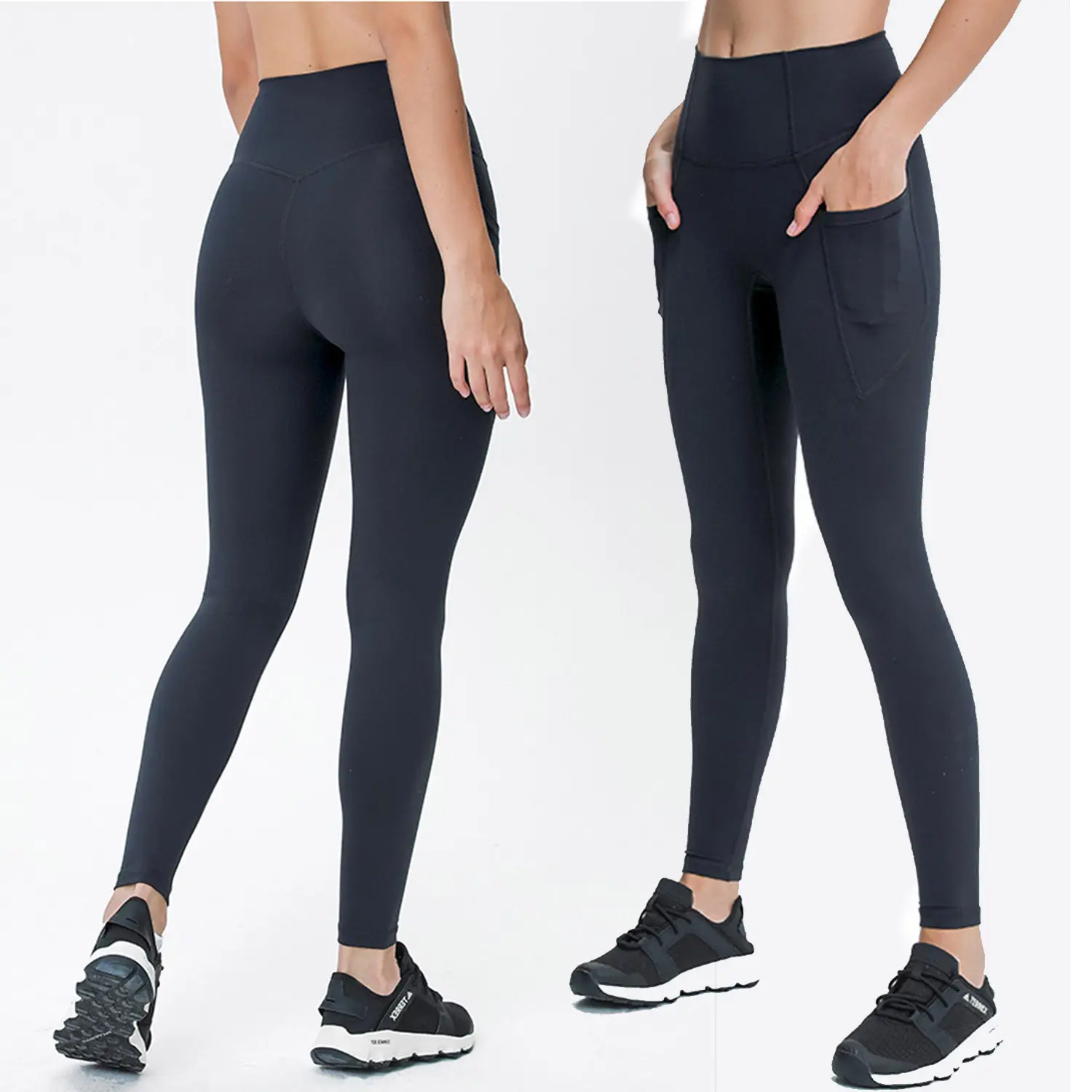 2023 taille haute poches latérales sans couture respirant alige seconde peau femmes sport leggings fitness yoga pantalon