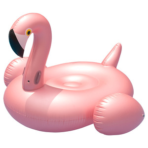 Bouée flottante Voltage Flamingo 150cm rose gold en PVC pour adultes, pour s'amuser dans la piscine - Product Image 5