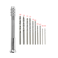 Mini perceuse à percussion 0,5-3,2 mm, modèle noix, acier au carbone, carbure multicouche TiCN/TiN, perceuse à main à torsion personnalisée