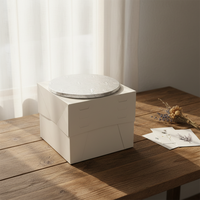 Vente directe d'usine, boîte à gâteau blanche carrée durable facile à démonter
