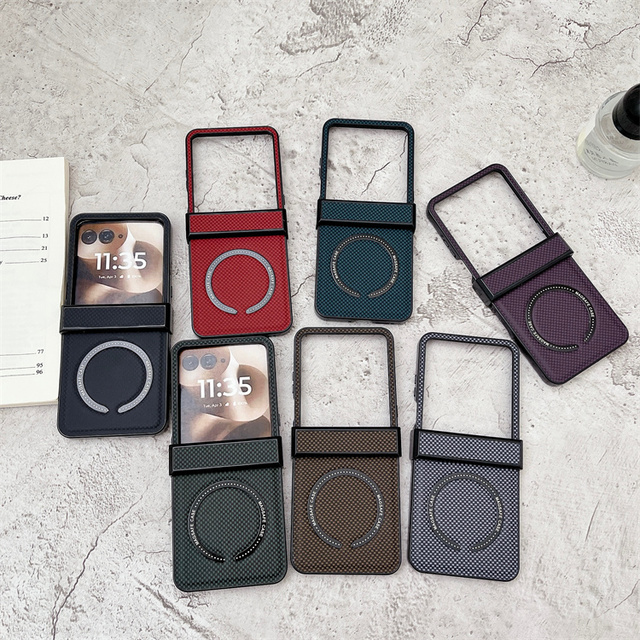 Magnetic Wireless Charge Case Leather Mobile Phone Case for Infinix Zero Flip Full Protection Back Cover