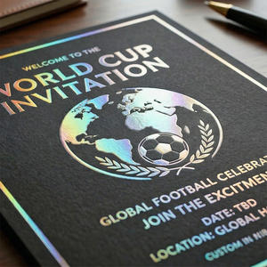 Cartes <span class=keywords><strong>d</strong></span>'<span class=keywords><strong>invitation</strong></span> créatives pour la Coupe du Monde <span class=keywords><strong>de</strong></span> Football, conception personnalisée, impression UV, <span class=keywords><strong>carte</strong></span> <span class=keywords><strong>de</strong></span> vœux en papier pour les rassemblements des supporters - Product Image 5