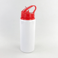 Botella de Viaje Infantil de 12 oz para Sublimación, Vaso Delgado de Acero Inoxidable de Doble Pared con Aislamiento al Vacío, Botella de Agua Recta