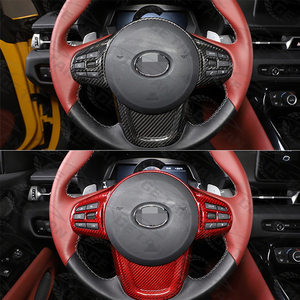 Pour Toyota Supra A90 (2020 et plus) – Garniture de volant en fibre de carbone, surface hautement polie, fixation par vis, installation facile - Product Image 2