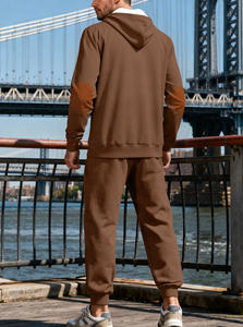 Conjunto Deportivo Informal de 2 Piezas RUIQUWIN con Logotipo Personalizado para Hombre, Talla Grande, Transpirable, Sudadera Holgada y Pantalones Deportivos para Gimnasio y Fitness - Product Image 4