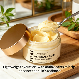 SYLAX PROBIOTIC+C RENEWAL CREAM - Soin de la peau haut de gamme avec probiotiques et vitamine C pour une hydratation douce et une peau éclatante - Product Image 3