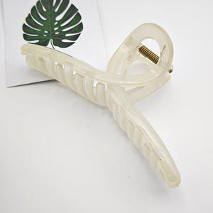 Pinza para el pelo de material PC transfronteriza, horquilla de alta calidad, accesorio para el cabello versátil de tamaño grande, tocado sencillo, venta al por mayor - Elimi - Product Image 6