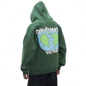 Fabricant en gros 100% coton 3D unisexe sweats à capuche LOGO personnalisé français éponge surdimensionné hommes sweats à capuche automne ODM - Product Image 2