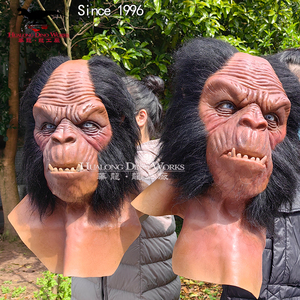 Máscara de cabeza de vampiro monstruo malvado decoración de Halloween fiesta de disfraces película Prop modelo de monstruo realista - Product Image 5