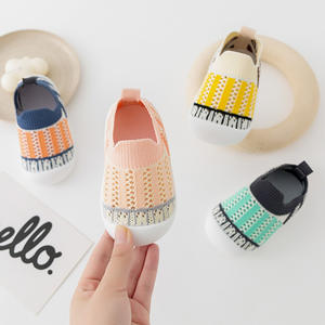Gummisohlen Atmungsaktive Casual Babyschuhe Gestrickte Lauflernschuhe für Kleinkinder Rutschfeste Schuhe für Babys - Product Image 3