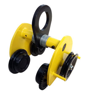 스틸 레일 도로 트롤리 리프팅 풀리 트롤리 손 당김 호이스트 모노레일 여행 트롤리 - Product Image 6