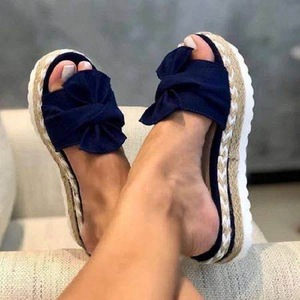 Sandalias Planas de Plataforma con Lazo Multicolor para Mujer, Diseño de Moda, con Decoración de Lazo, Elegantes, con Correa de Nudo y Banda de Cinta - Product Image 3