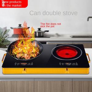 เตาเหนี่ยวนำหกหัวมาตรฐานยุโรปอเมริกันเครื่องครัวไฟฟ้าอินฟาเรด6หัวสัมผัสสแตนเลส - Product Image 2